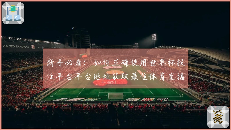 新手必看：如何正确使用世界杯投注平台平台地址获取最佳体育直播体验